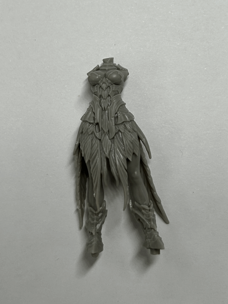 A close up of a partially assembled plastic model