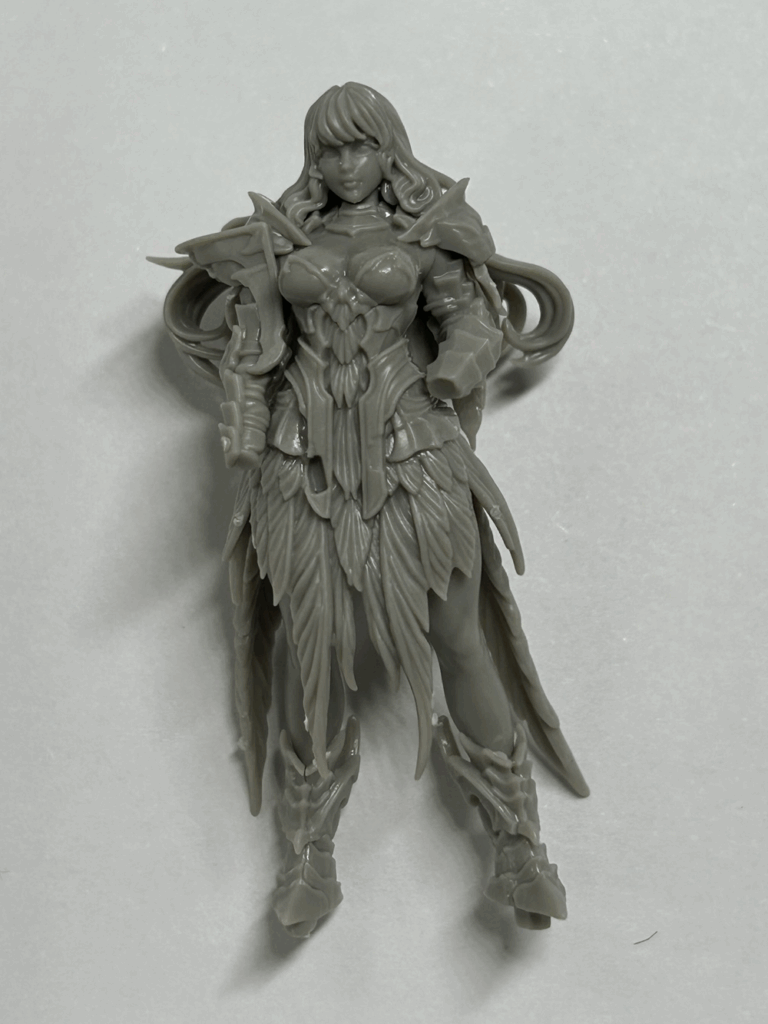 A close up of a partially assembled plastic model