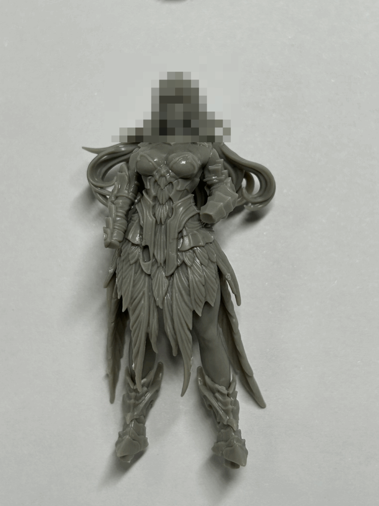 A close up of a partially assembled plastic model 